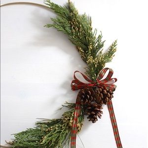 Gold Ring Christmas Wreath